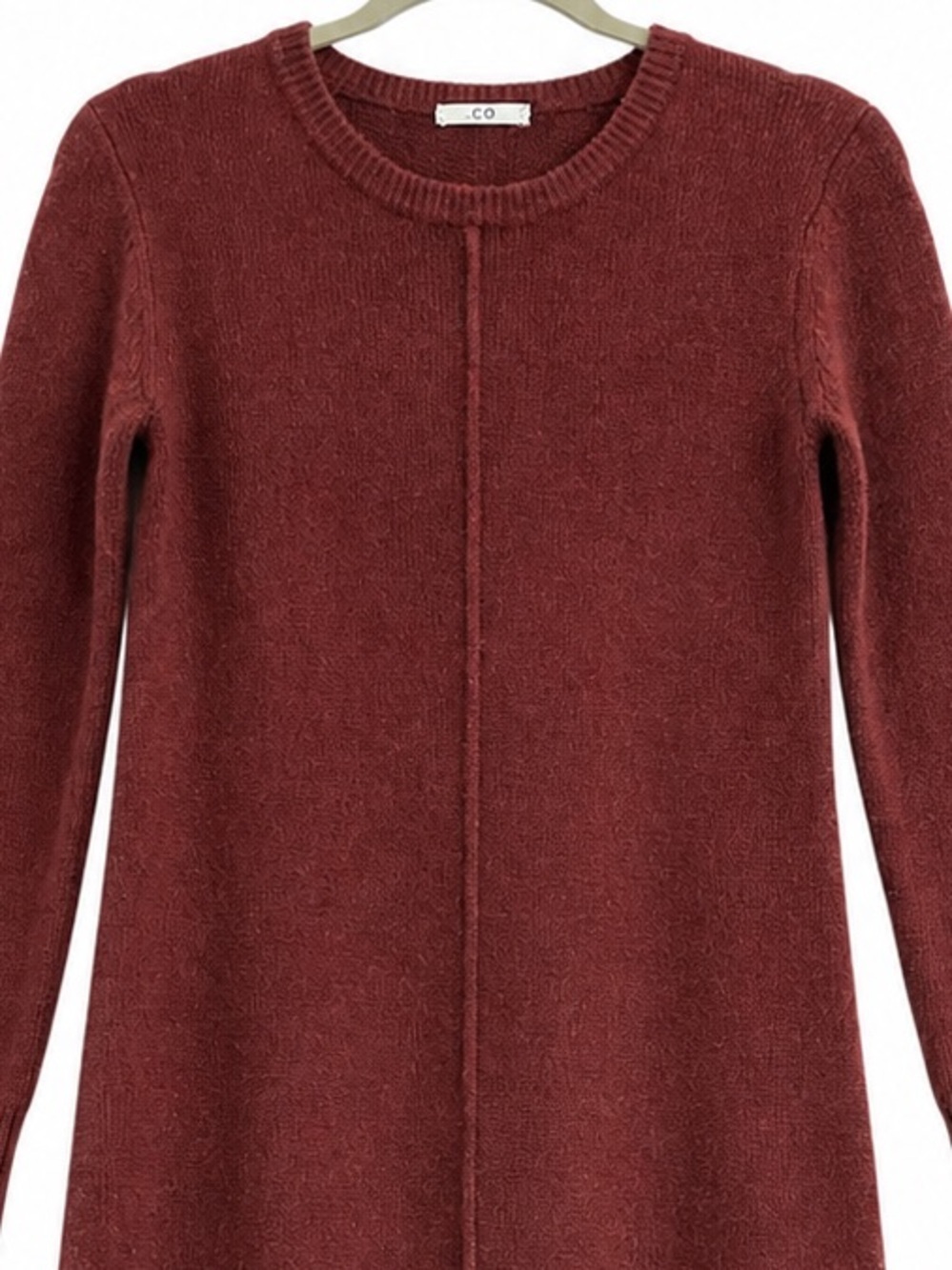 Co Collection Cashmere Midi Sweater Dress XS Rust - Picture 6 of 13